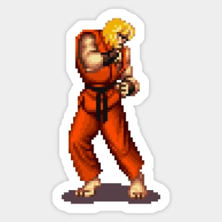 Ken Fighting Sprite Sticker